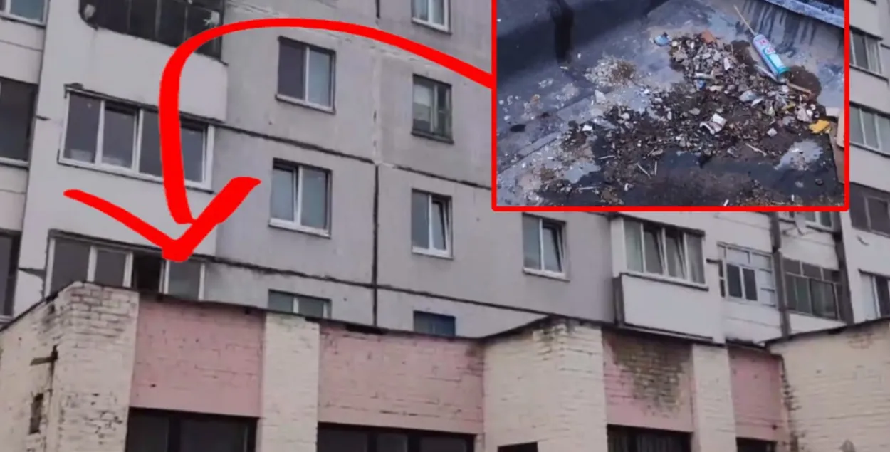 Нованароджаную дзяўчынку пакінулі на брыльку пад'езда / калаж Еўрарадыё з відэа СК
