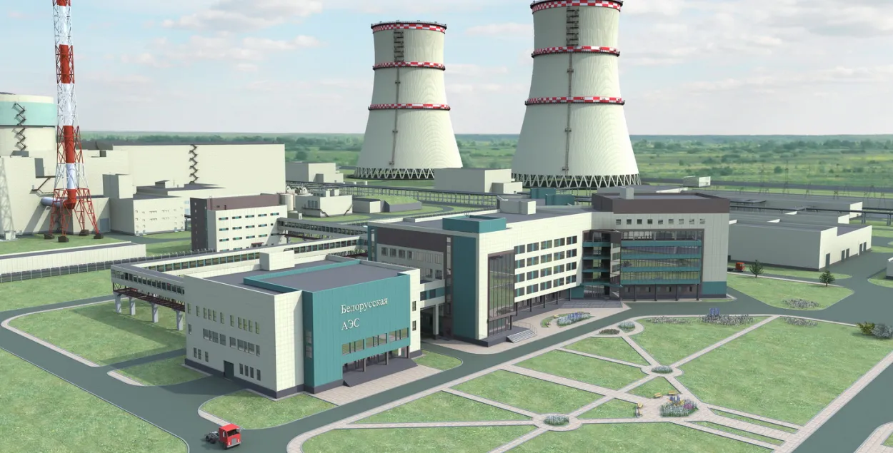 Belarusian NPP model. Photo: BELTA