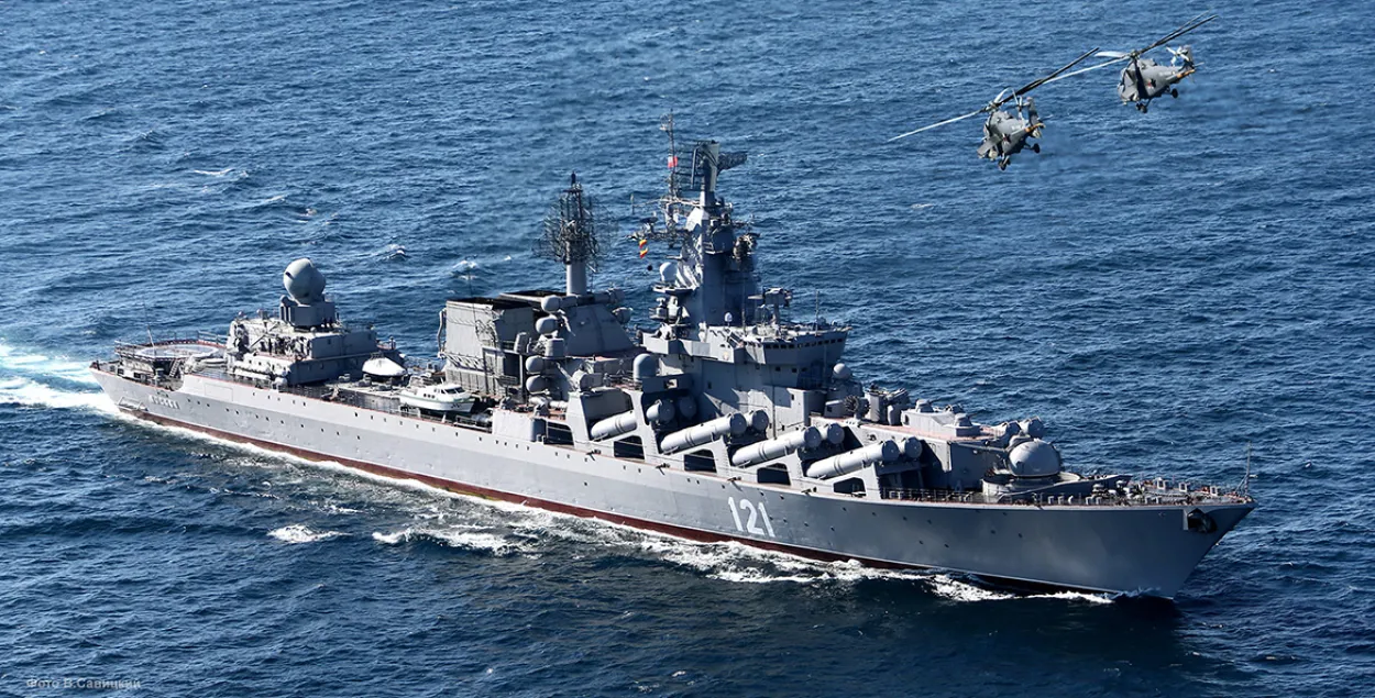СМІ: на крэйсеры "Масква" загінулі каля 40 чалавек