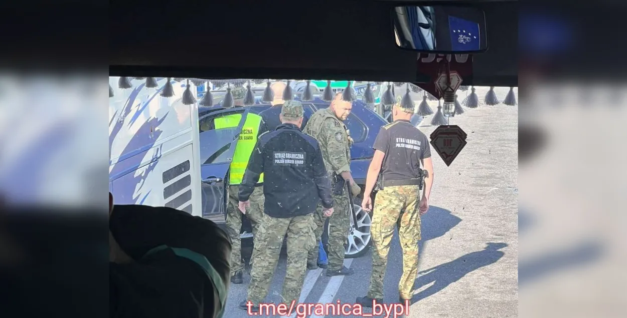 Происшествие на белорусско-польской границе / t.me/granica_bypl
