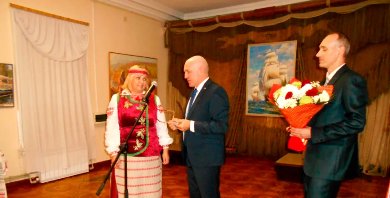 Татьяна Деменникова и посол Беларуси Игорь Сокол​ / ukraine.mfa.gov.by