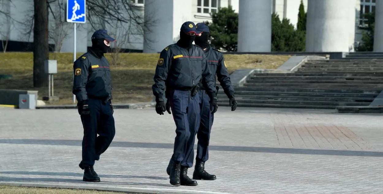 Беларускія міліцыянты / Sputnik/dpa, ілюстрацыйнае фота
