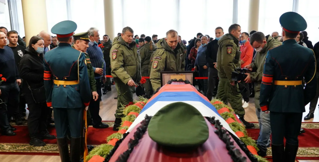Пахаванне ў Казані расійскага вайскоўца, які загінуў ва Украіне / tatar-inform.ru
