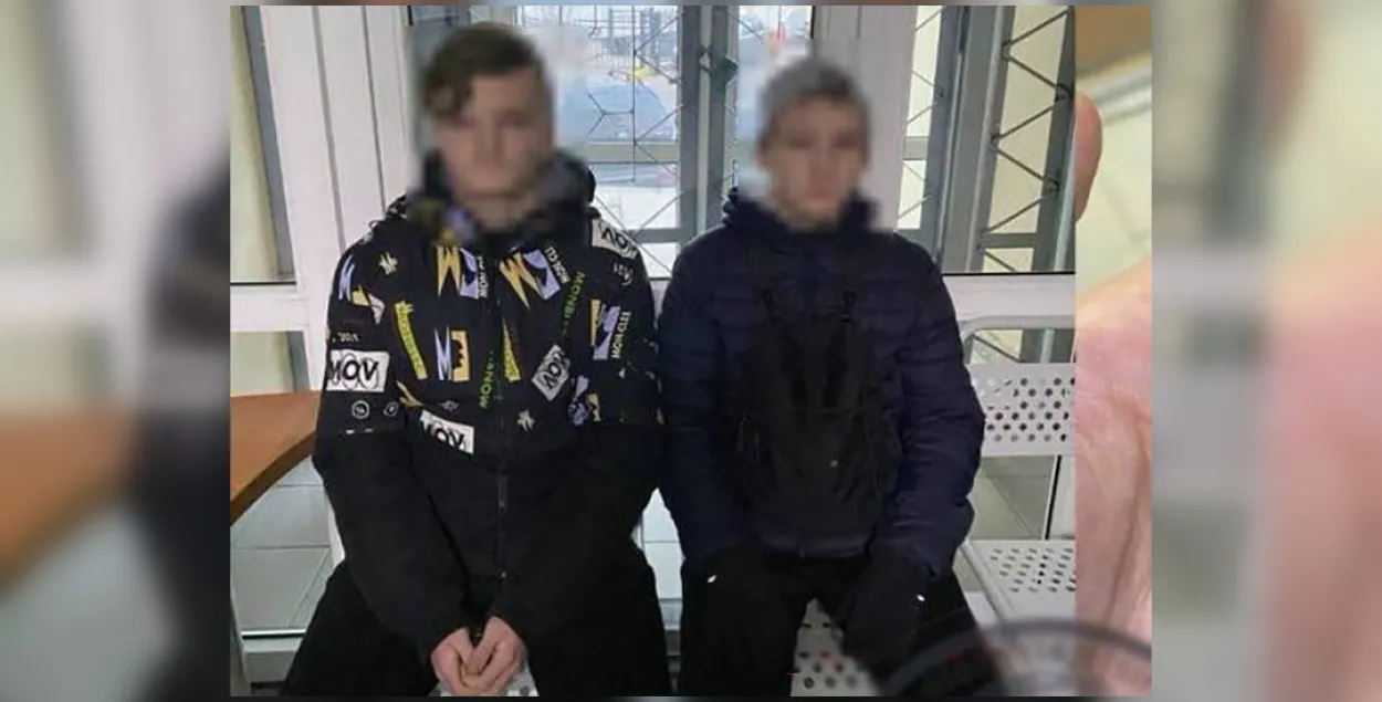 Задержанные подростки / ТГ-канал силовиков
