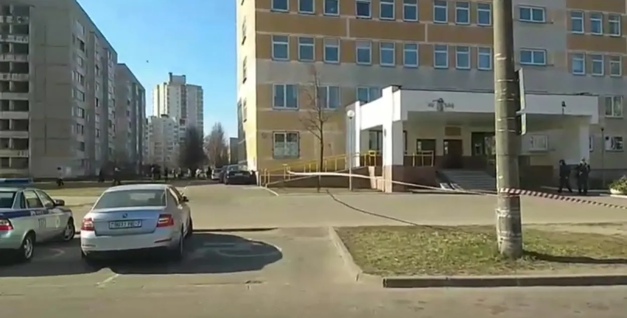 З мінскай паліклінікі эвакуявалі людзей (відэа)