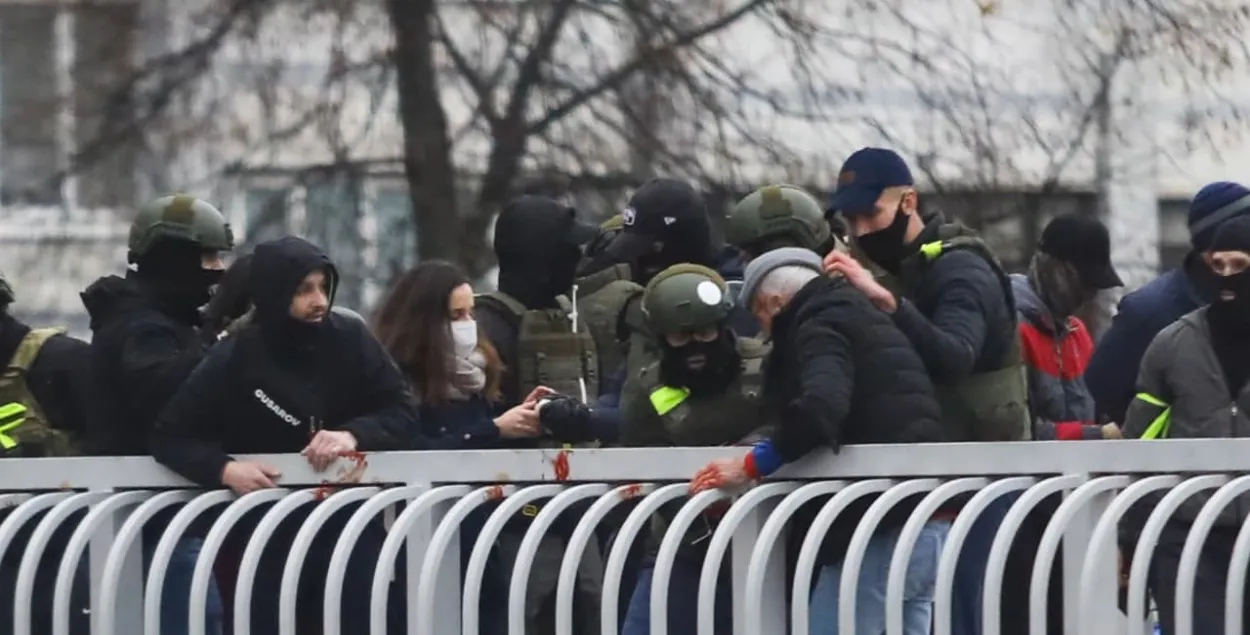 Затрыманне на Нямізе 8 лістапада 2020 года / "Радыё Свабода"