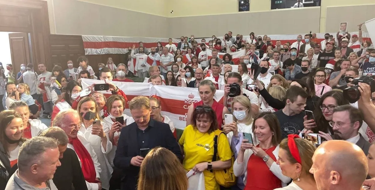 Святлана Ціханоўская сустрэлася з беларусамі ў Лондане 