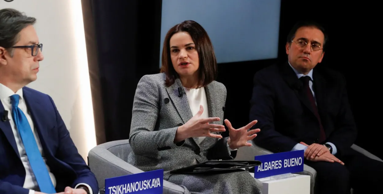 Святлана Ціханоўская ў Давосе / Reuters&nbsp;
