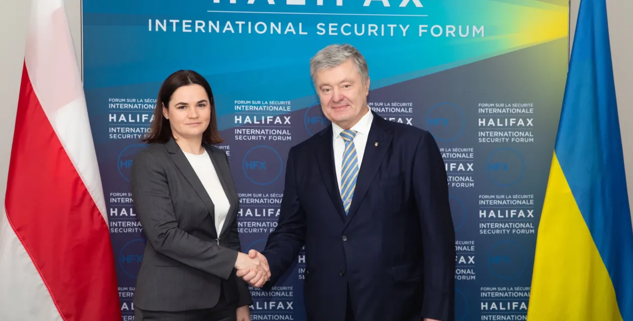 Светлана Тихановская с Петром Порошенко / twitter.com/poroshenko
