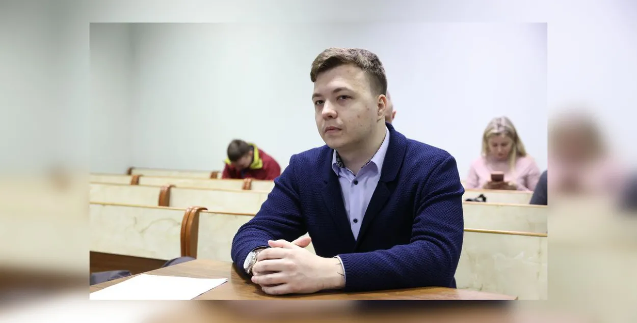 Раман Пратасевіч на судзе / БЕЛТА
