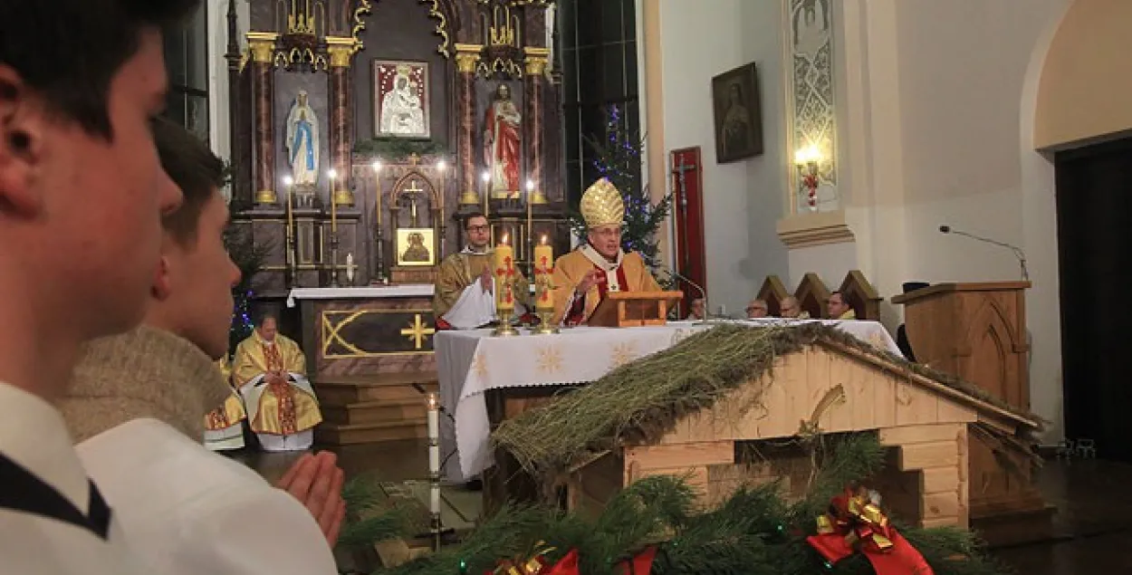 Католікі сустрэлі свята Божага Нараджэння