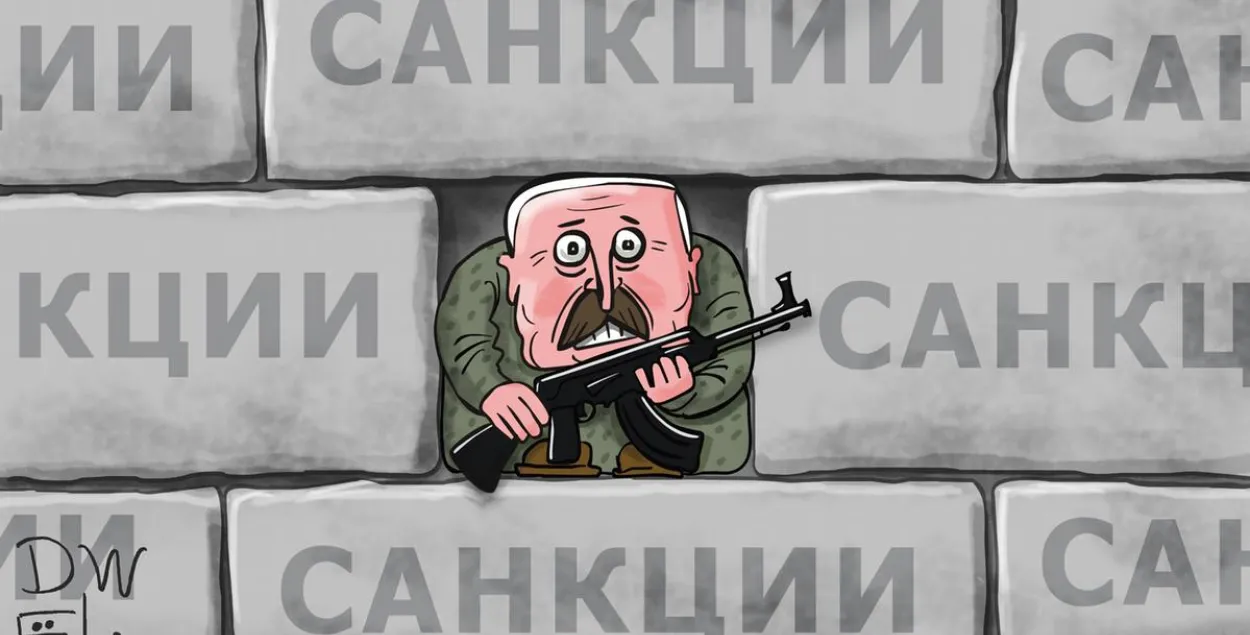 Санкции и Александр Лукашенко / Карикатура dw.com
