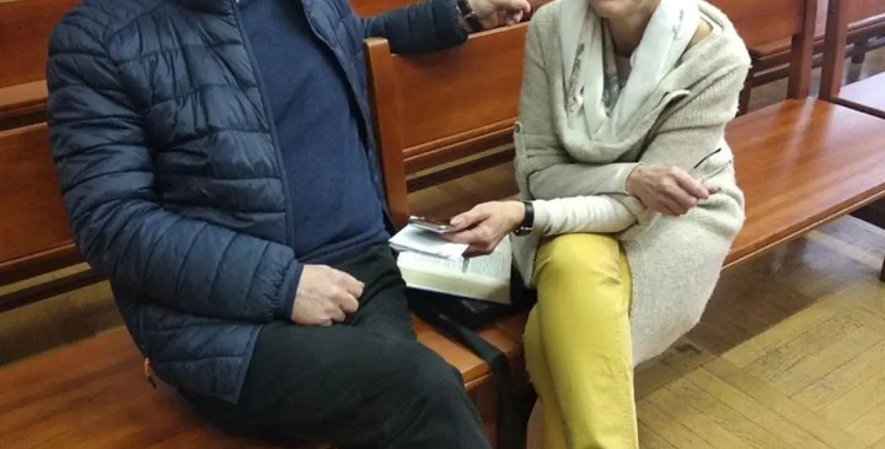Mikalai Statkevich with his wife Maryna/ Siarhei Sparysh's profile on Facebook