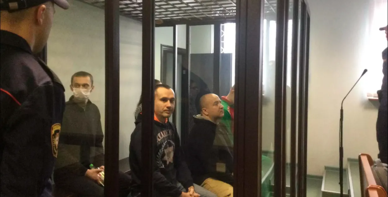 Суд над удзельнікамі "Атрадаў грамадзянскай самаабароны" / Sputnik
