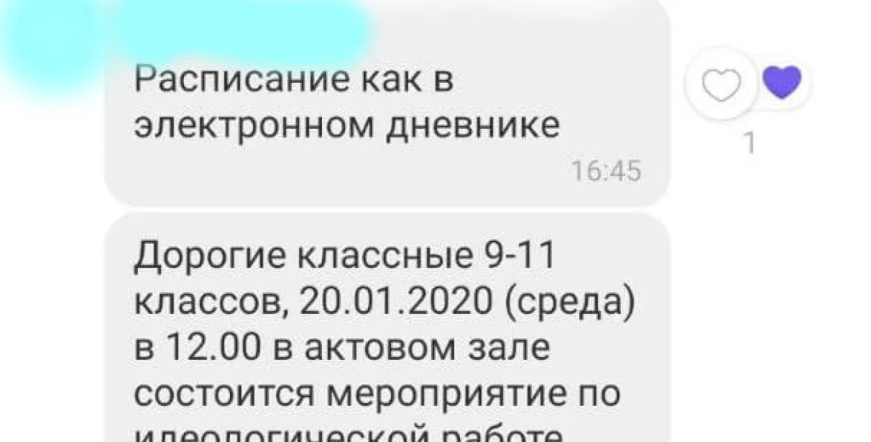 Мінскіх школьнікаў прымусілі заплаціць за ўдзел у ідэалагічным мерапрыемстве