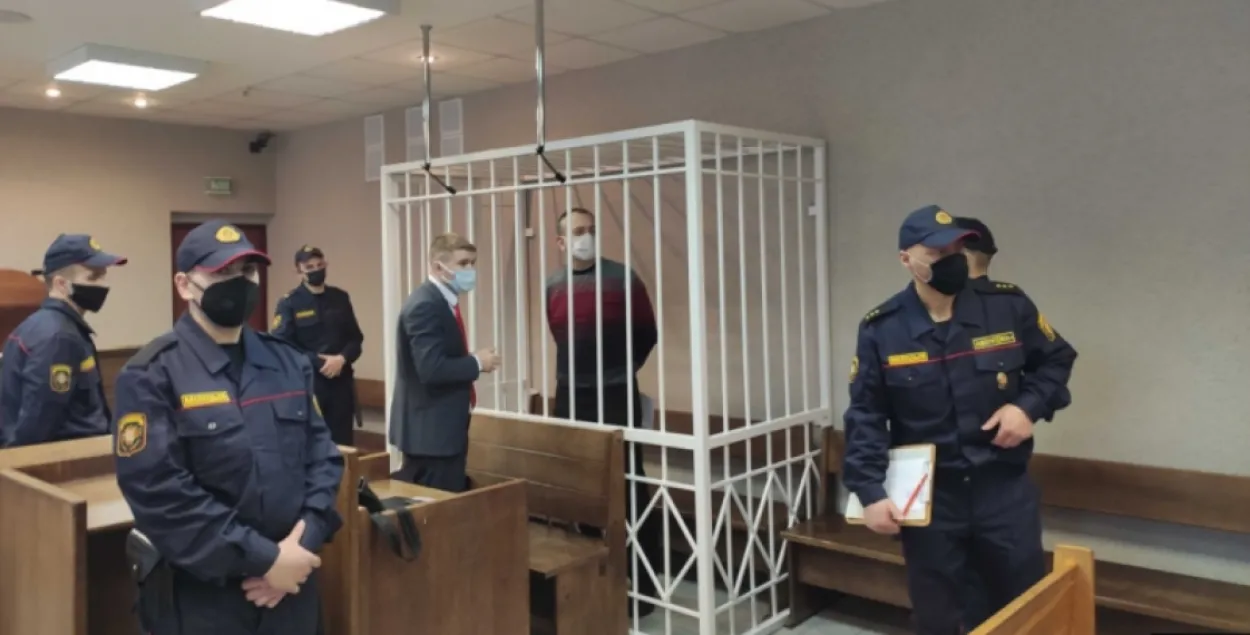 Аляксандр Троцкі падчас разгляду справы ў Мінскім гарсудзе / Svaboda.org​