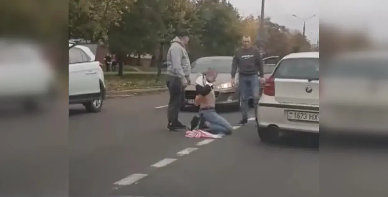 Происшествие в Чижовке / Скриншот с видео "Нашей Нивы"