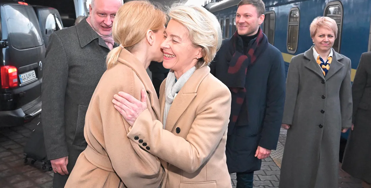 Урсула фон дер Ляйен на киевском вокзале / twitter.com/vonderleyen
