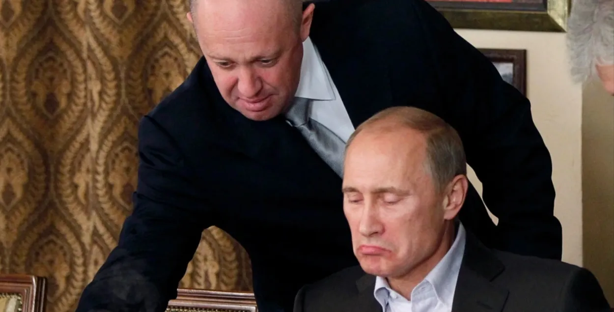 Евгений Пригожин и Владимир Путин / AP
