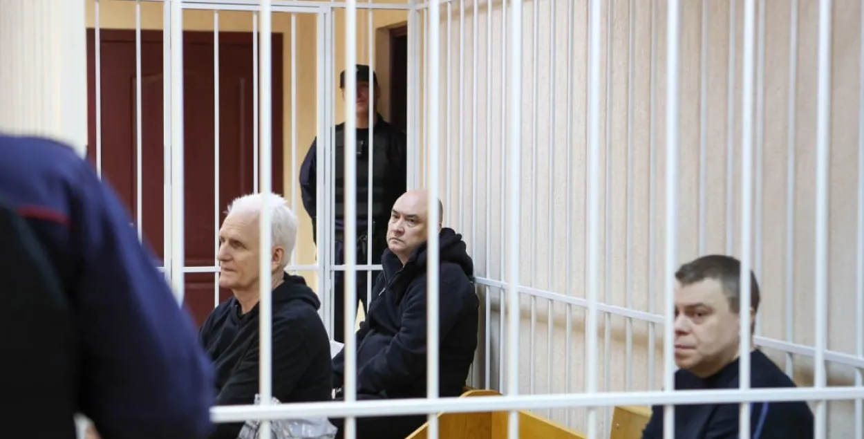 Алесь Бяляцкі, Валянцін Стэфановіч, Уладзімір Лабковіч / t.me/viasna96
