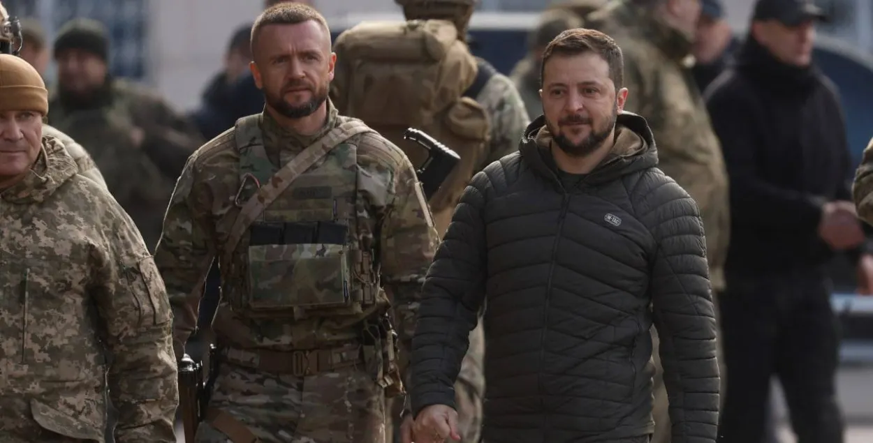 Владимир Зеленский в освобожденном Херсоне / Reuters
