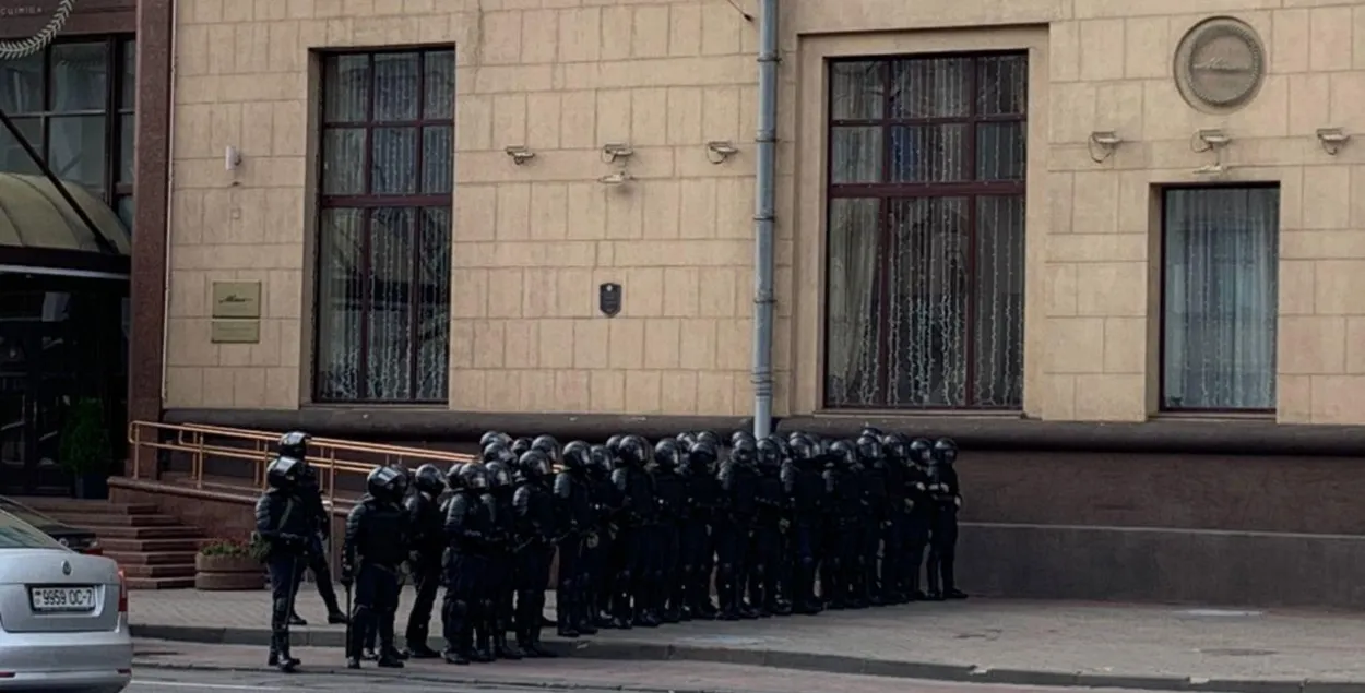 Омоновцы в Минске 1 сентября / Еврорадио​