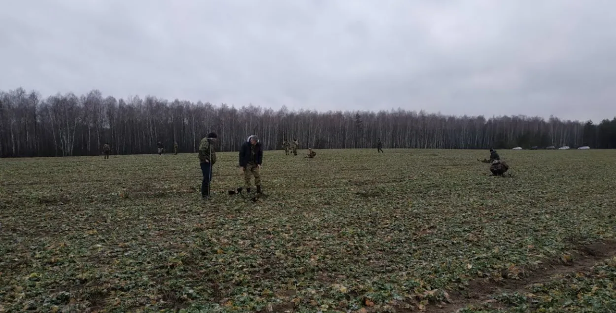 Поисковики "Памяці Айчыны" во время работы