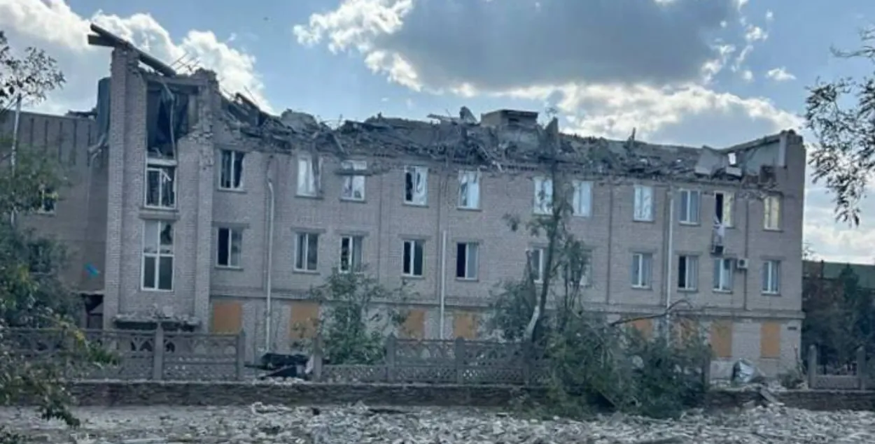 Лякарня ў Берыславе пасля ракетнага ўдару