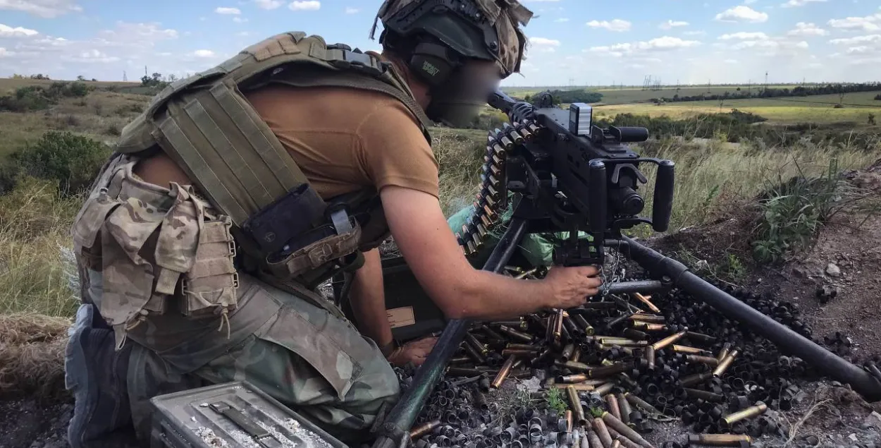 Белорусский доброволец на фронте в Украине