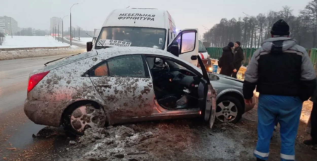 На месте аварии