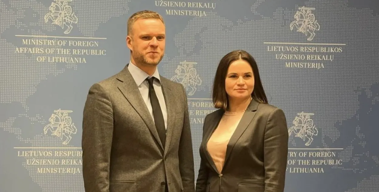 Габрыэлюс Ландсбергіс і Святлана Ціханоўская