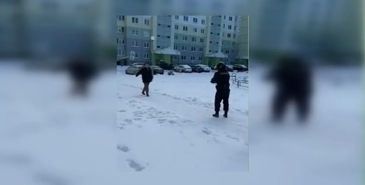 В Гродно милиция задерживала мужчину с ножом
