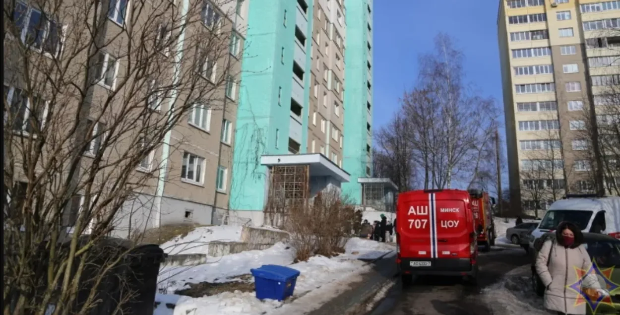 Пожар в Минске
