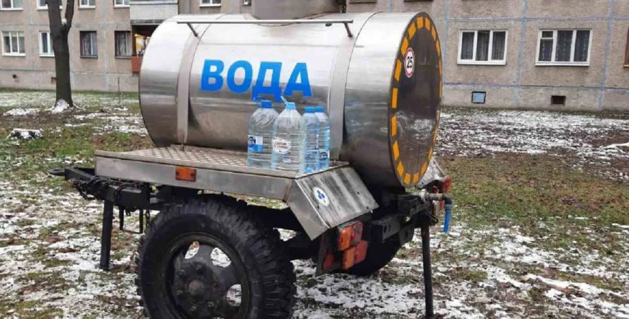 Арганізаваны падвоз вады
