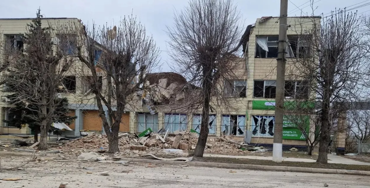 Сумы пасля расійскіх абстрэлаў
