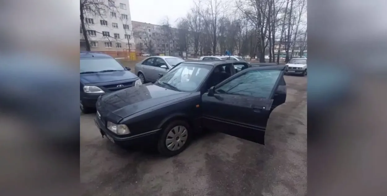 Автомобиль, который пытались украсть
