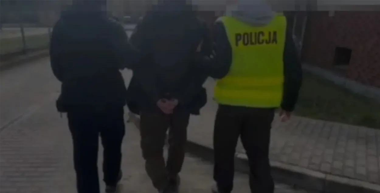 Затрыманне беларуса ва Вроцлаве
