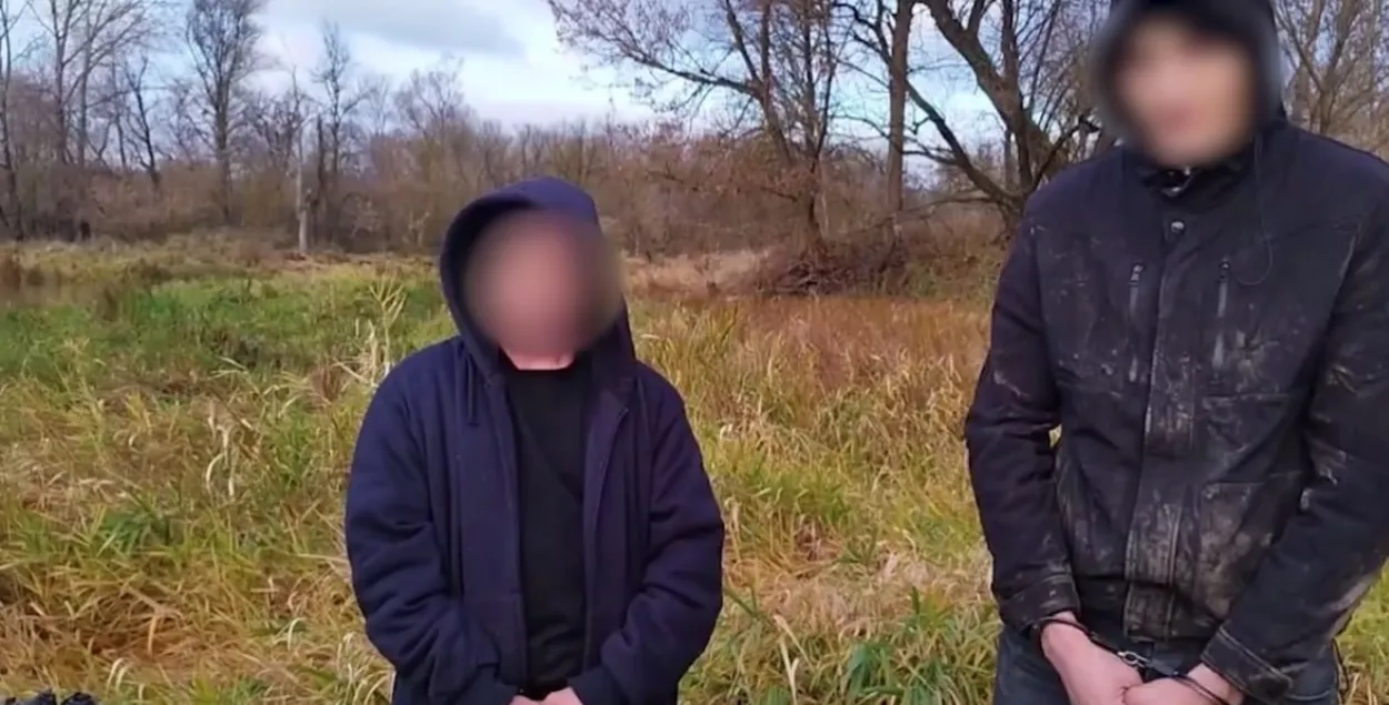 Задержанные польские контрабандисты
