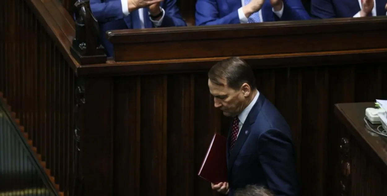 Радаслаў Сікорскі выступіў з дакладам у Сейме
