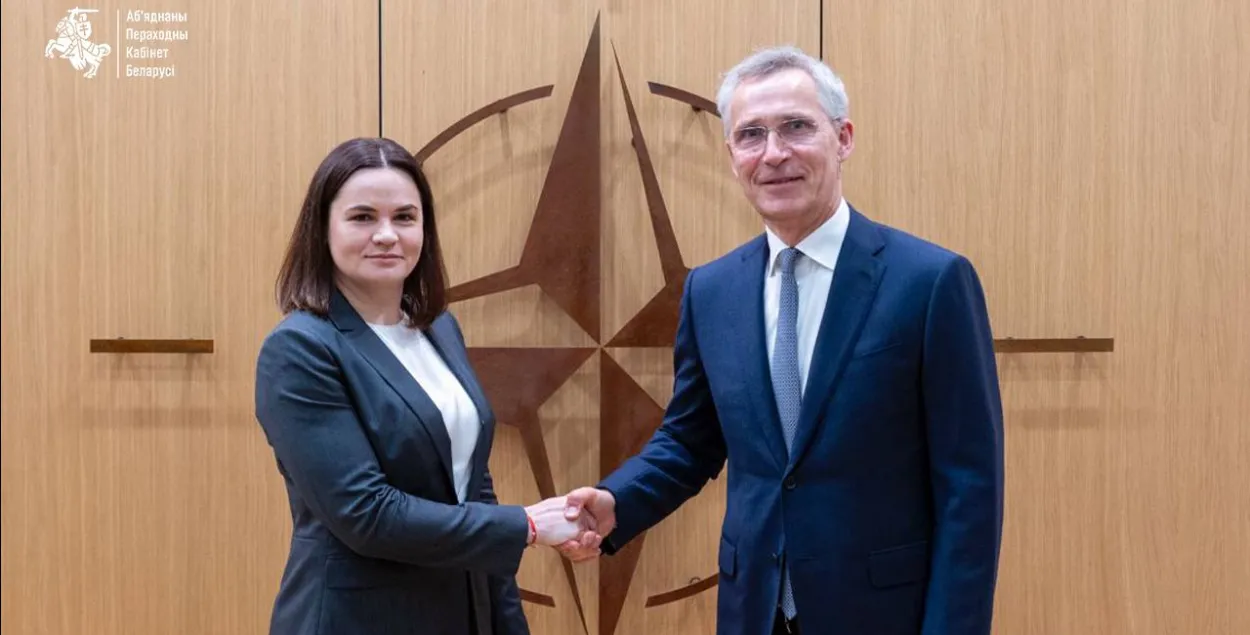 Святлана Ціханоўская правяла сустрэчу з кіраўнцітвам NATO

