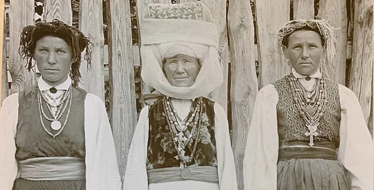 Жыхаркі Давыд-Гарадка ў 1912 годзе
