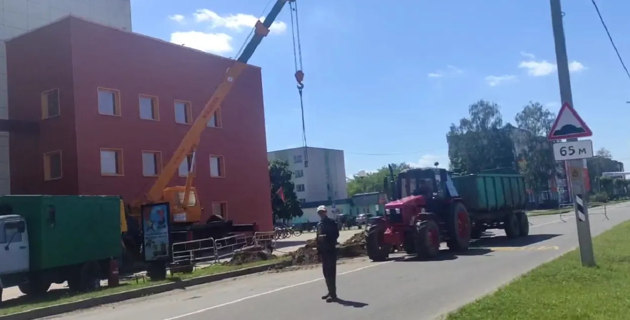 "Тэрміновы рамонт" у Беразіно
