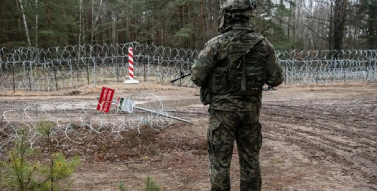On the Polish border
