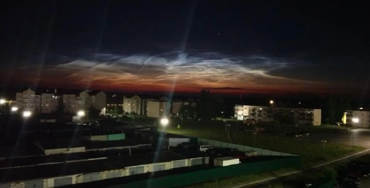 Ночное небо в Смолевичском районе
