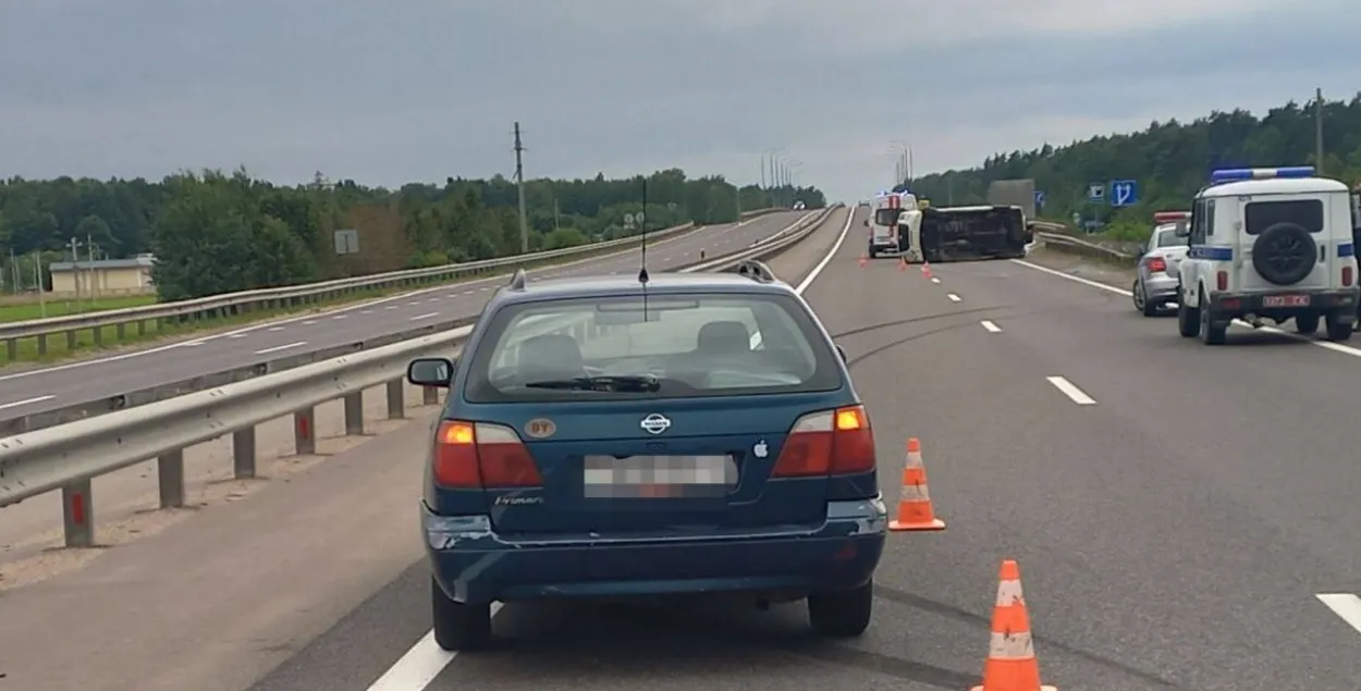 На месте аварии
