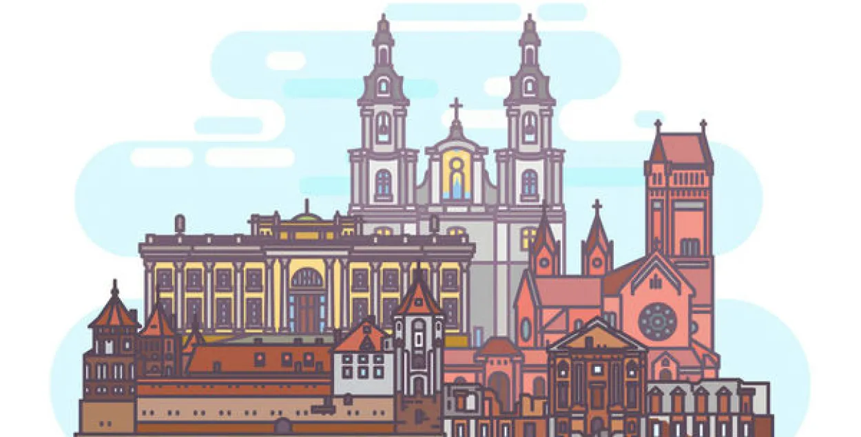 Разбураны касьцёл у Бялынічах / sketchfab.com
