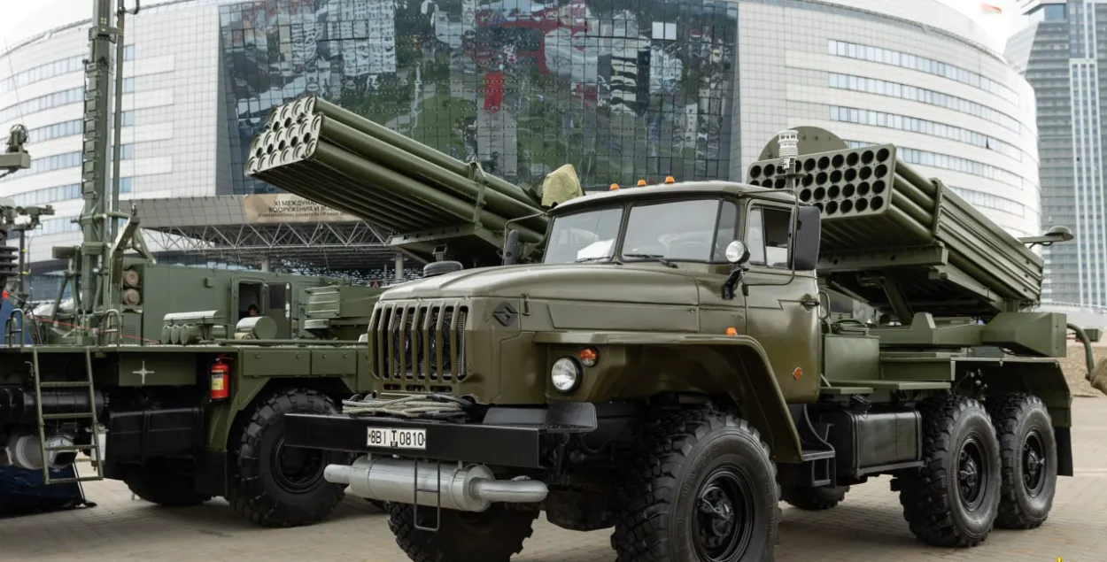 Узбраенне на выставе MILEX-2023 у Мінску
