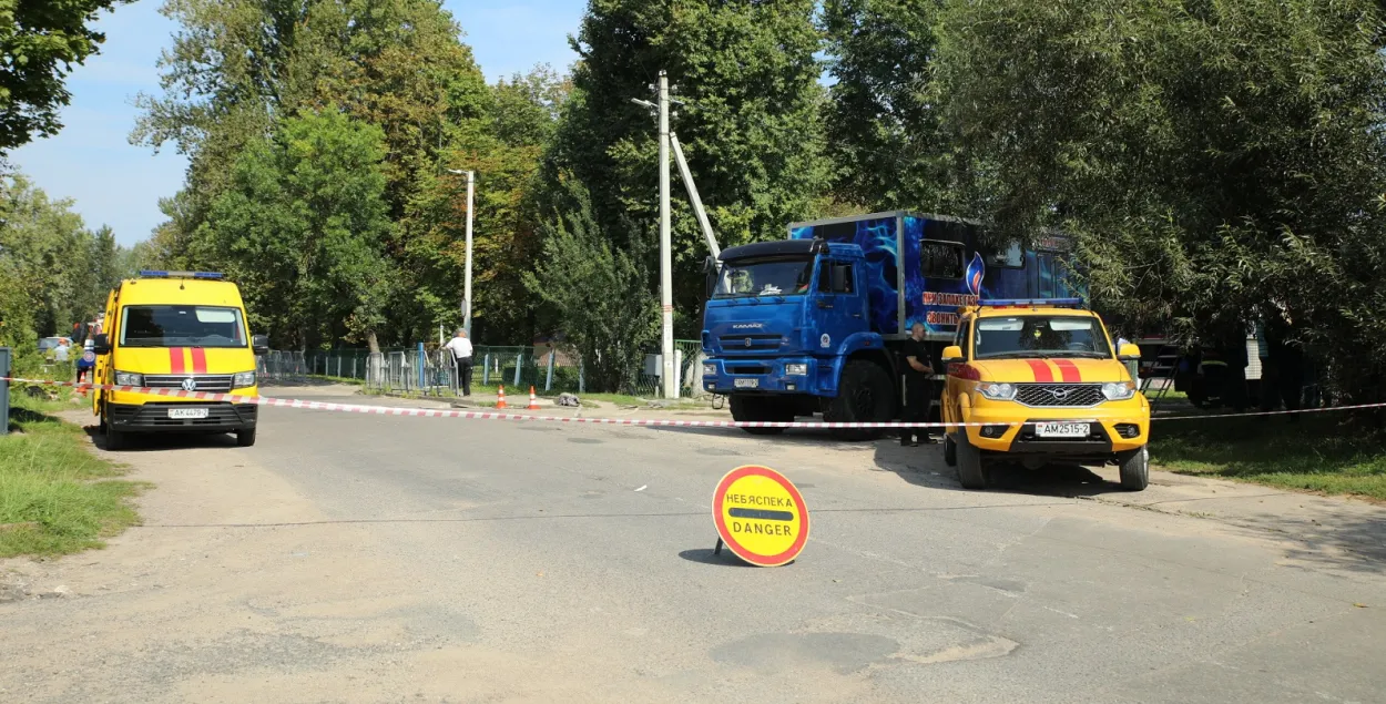 Была задзейнічана спецыяльная тэхніка
