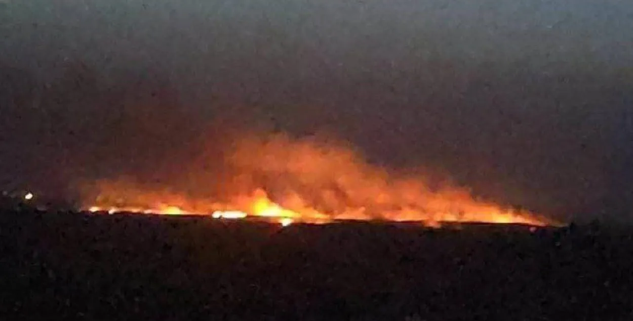 Пожар на военном складе в Котлубани
