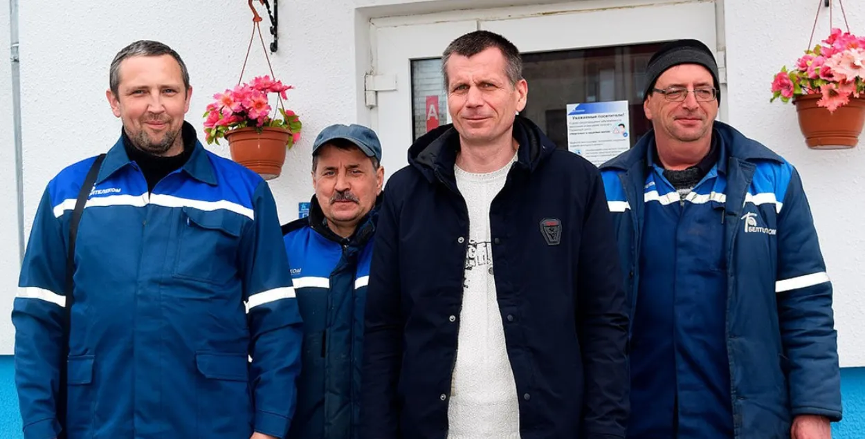 Ганаровы грамадзянін Ушацкага раёна Генадзь Арлоўскі — крайні злева
